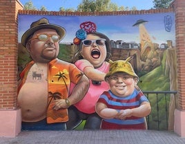 Uno de los murales de Ronda, que acogió la Liga Nacional de Grafitis en 2024.
