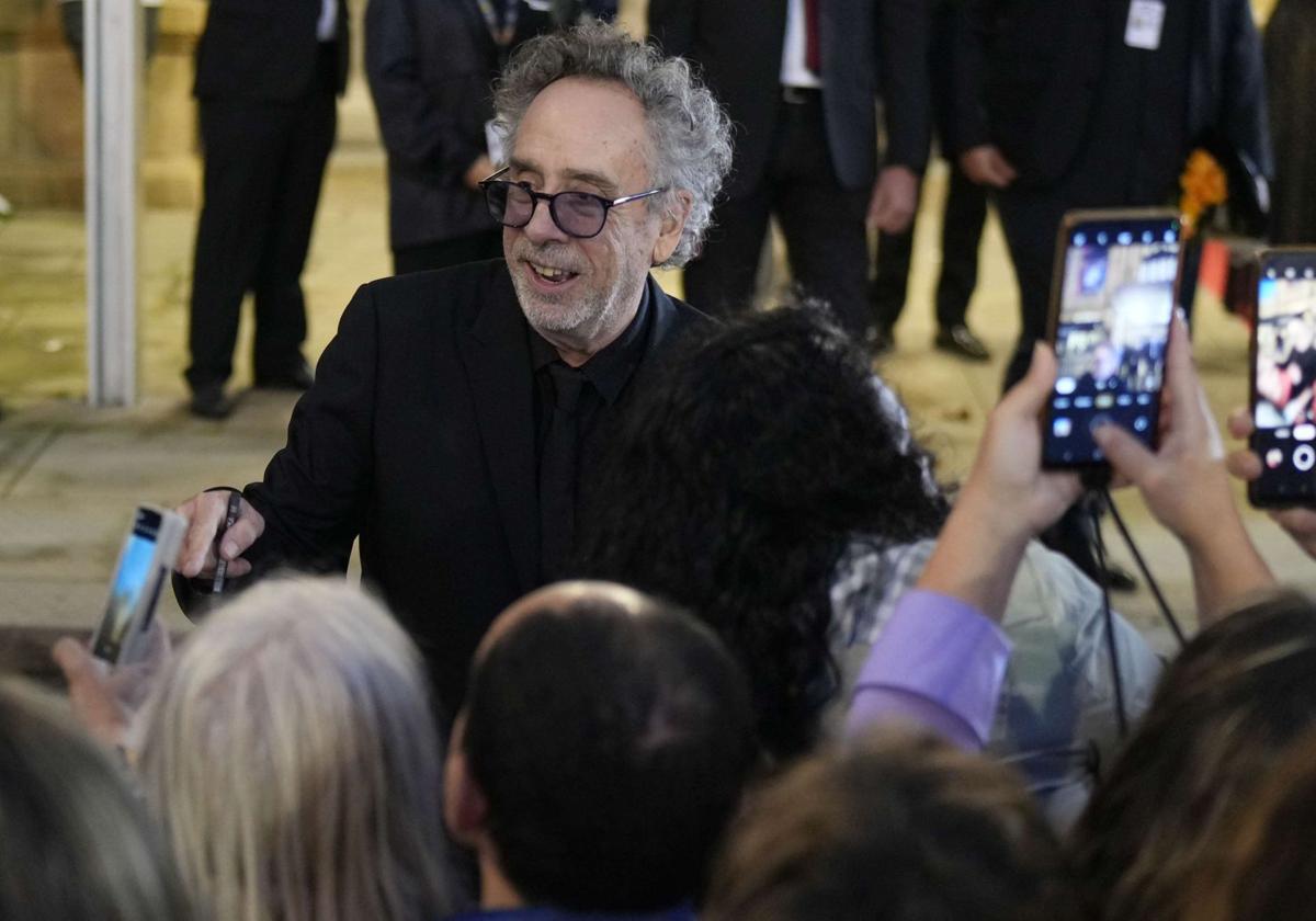 Tim Burton en 2024 en Donosti