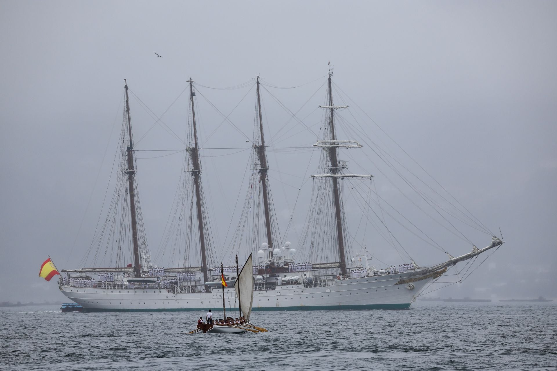 Fotos: La princesa Leonor llega a Marín y finaliza su crucero de instrucción a bordo de Elcano