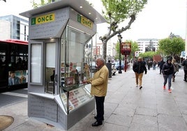 Un kiosko de la ONCE en una imagen de archivo.