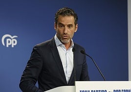 Borja Semper, en la rueda de prensa de este lunes.