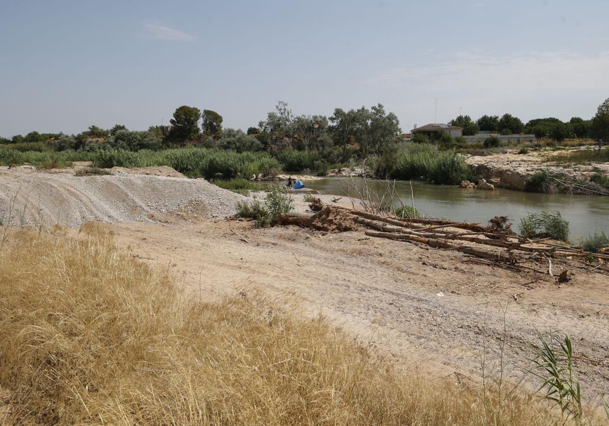 Paraje de la Pea, donde estaba proyectado el embalse.