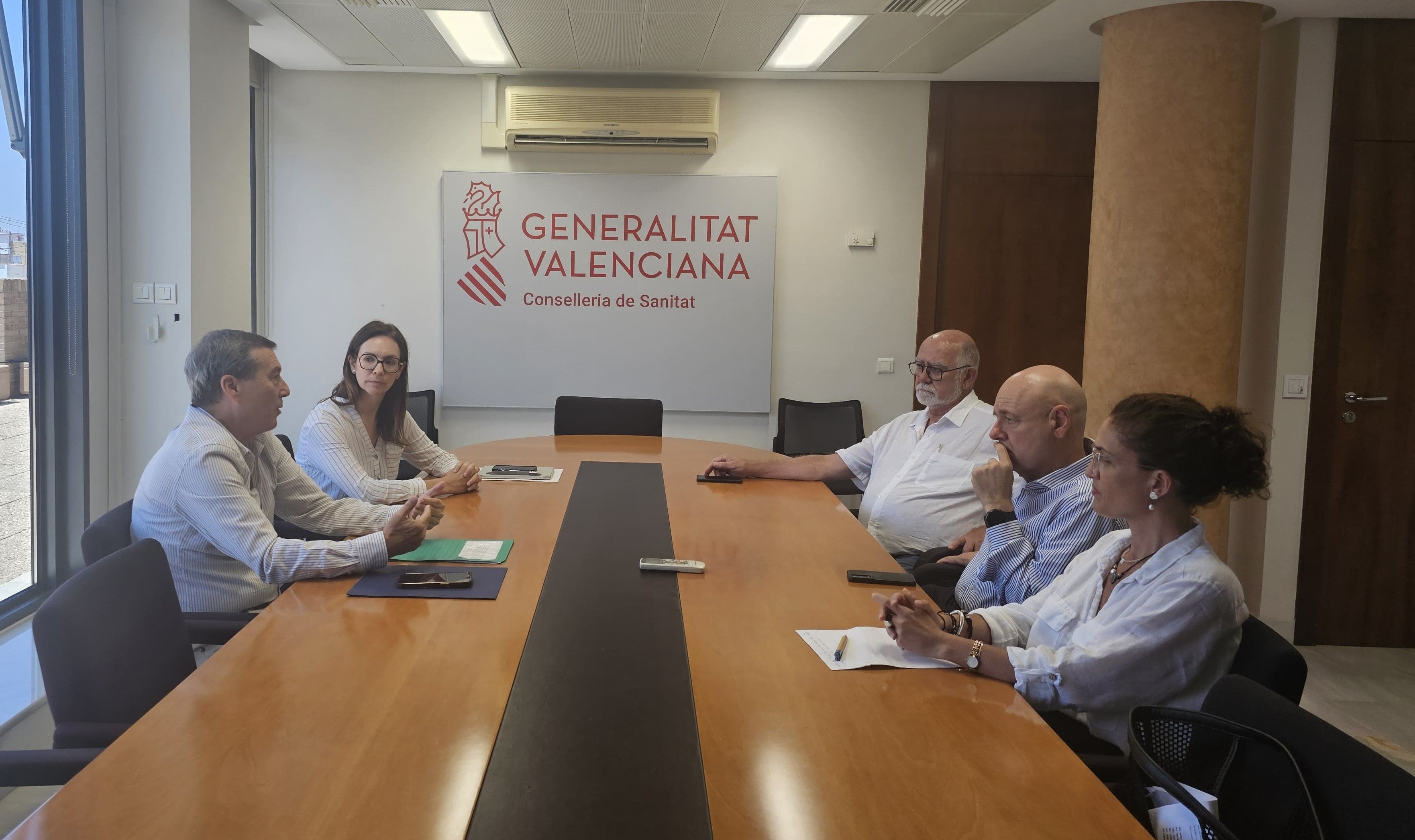 Un momento de la reunión.