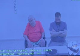 Los dos condenados por el asesinato de un hombre en San Marcelino han declarado por videoconferencia desde prisión.