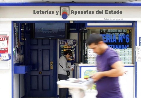 Una administración de lotería en un imagen de archivo.