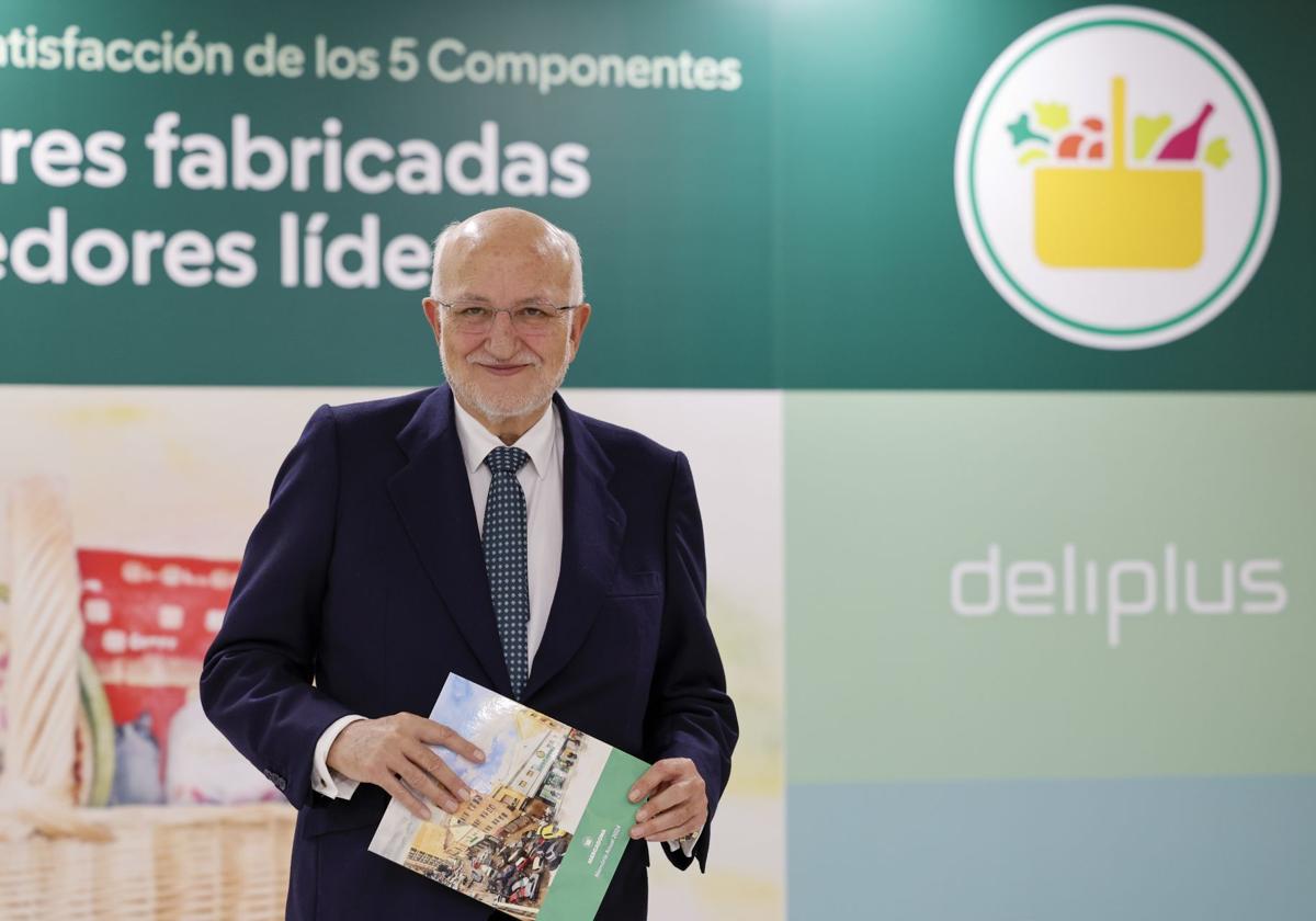 El presidente de Mercadona, Juan Roig, en la última presentación de resultados de la empresa.