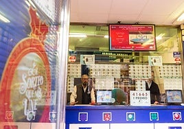 Una administración de loterías en una imagen de archivo.