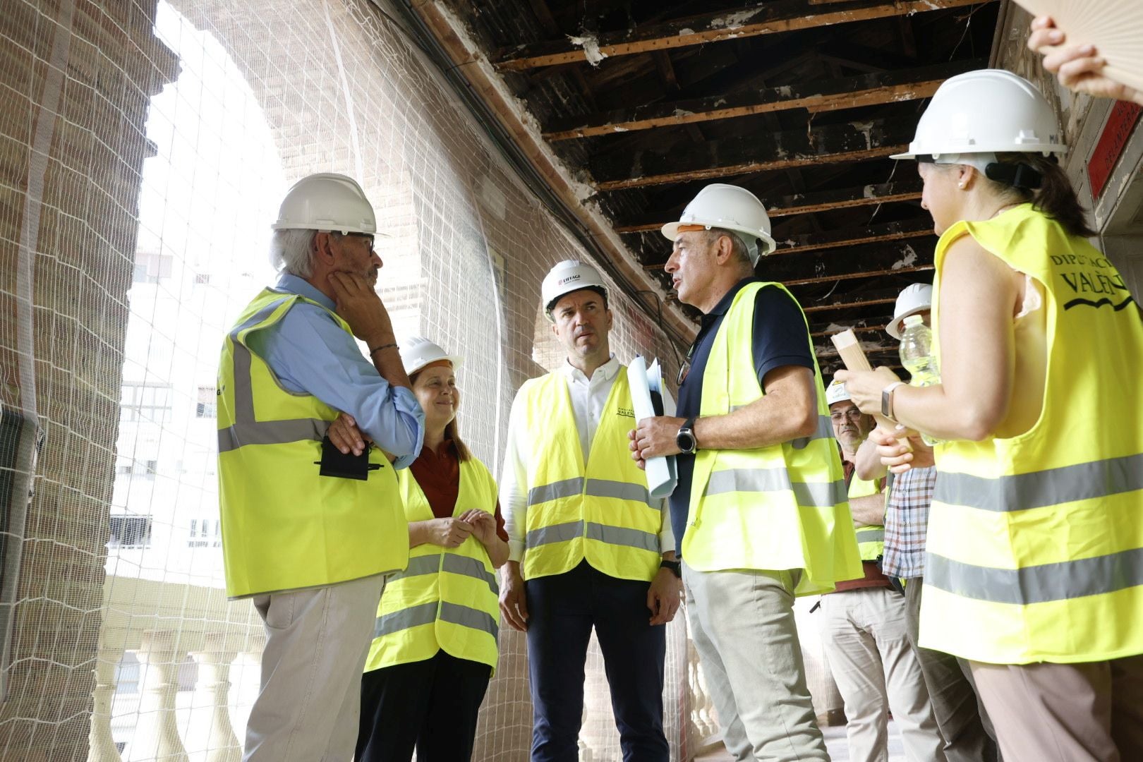 Fotos de las obras de la plaza de toros de Valencia