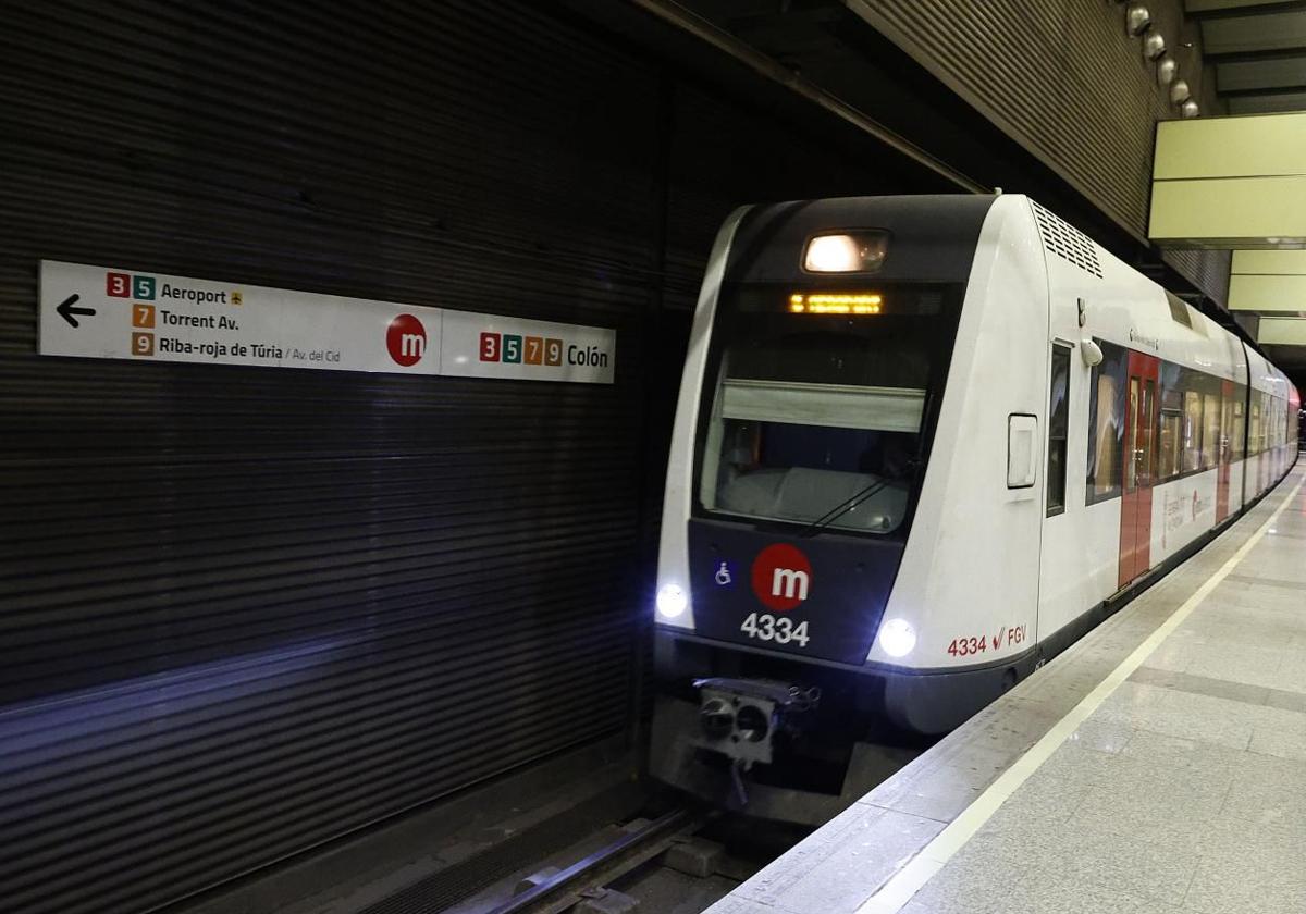 Un tren de Metrovalencia en una imagen de archivo.