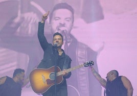 Luis Fonsi, en uno de los conciertos de su gira