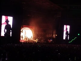 Leiva, durante su concierto