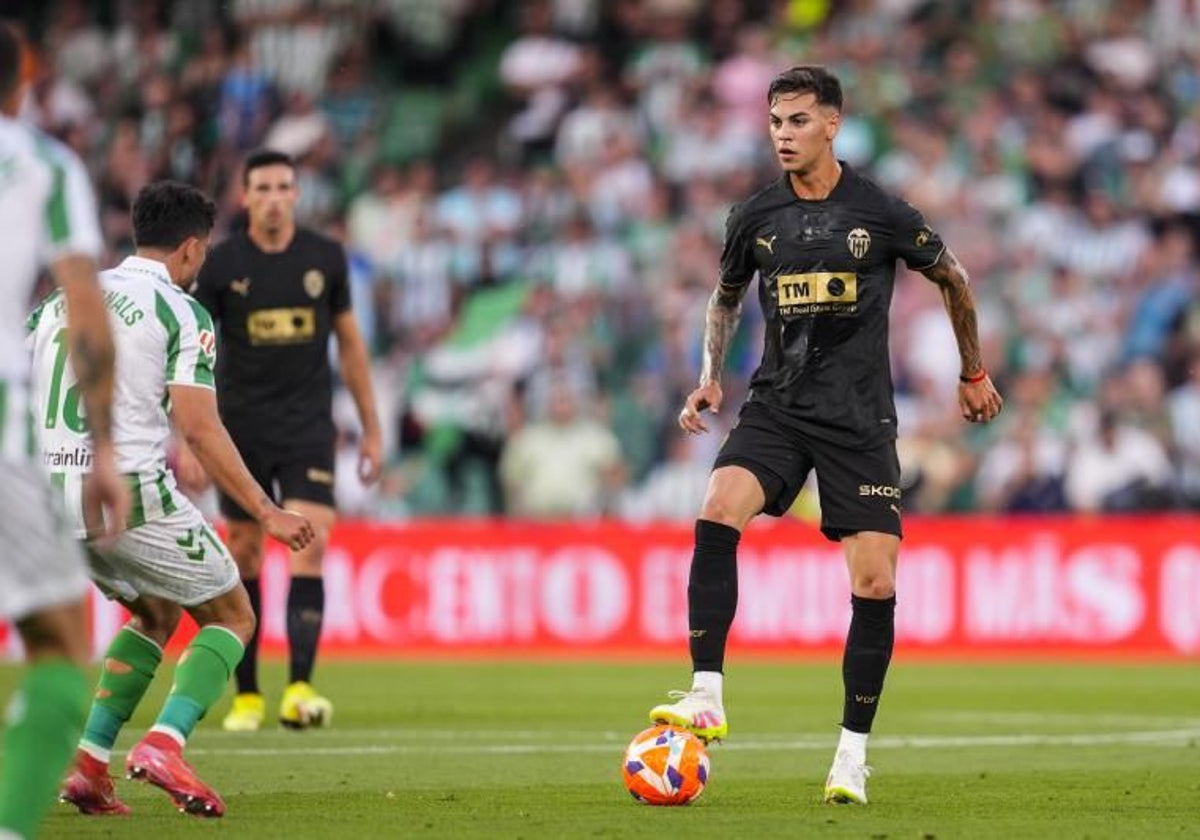 Barrenechea, durante un partido contra el Real Betis