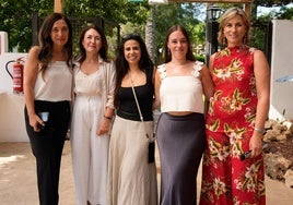 Carmen García, Salomé Navarro, Sarah, María Fernández y María Gómez-Lobo.