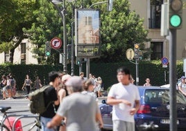 Un termómetro marca 41ºC en Valencia.