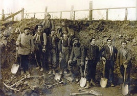 Trabajadores valencianos en Nueva York, construyendo la línea férrea a Canadá.