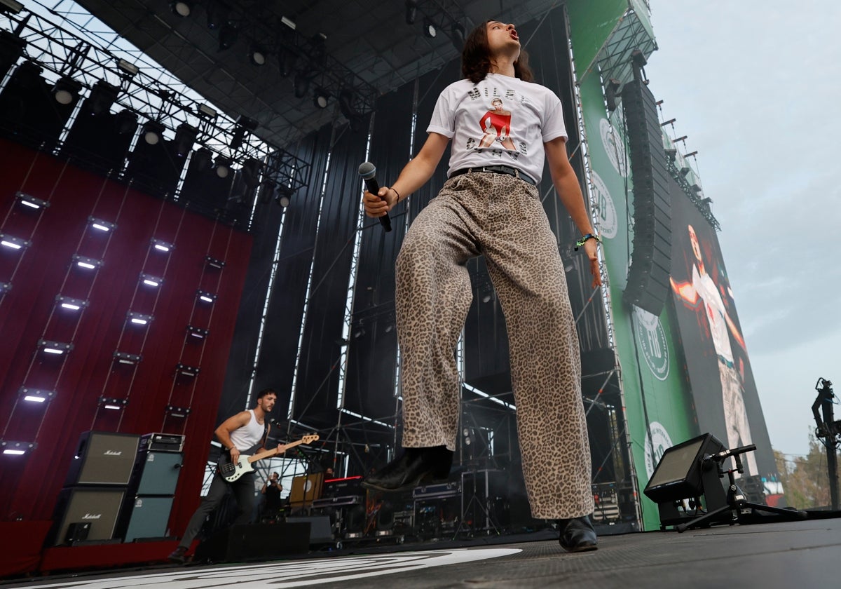 Antonio y Pepe, el año pasado durante la actuación de Arde Bogotá en el FIB.