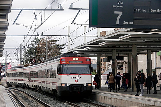 Un tren de cercanías.