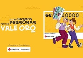 Logo sorteo de oro Cruz Roja.