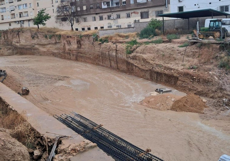 Estado de un tramo del barranco de Chiva este jueves.