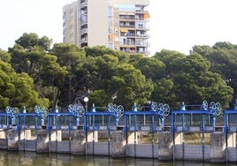 Las compuertas de la Albufera en una imagen de archivo.