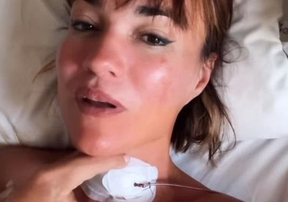 Irene Villa en el hospital.