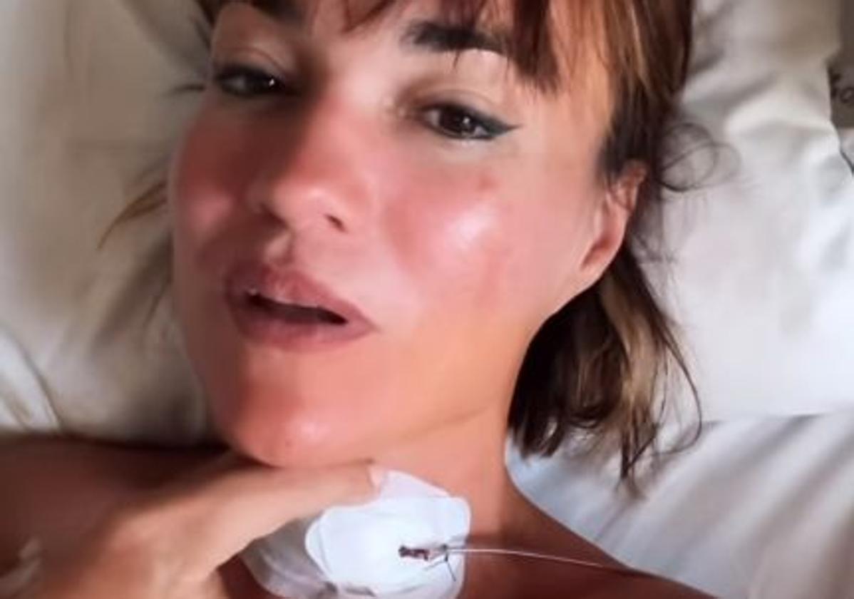 Irene Villa en el hospital.