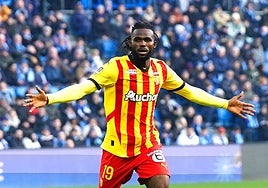 Goduine Koyalipou, durante un partido.