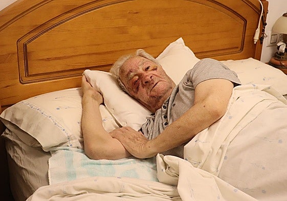 Vicente, el anciano de 89 años brutalmente agredido por una sobrina en Macastre.