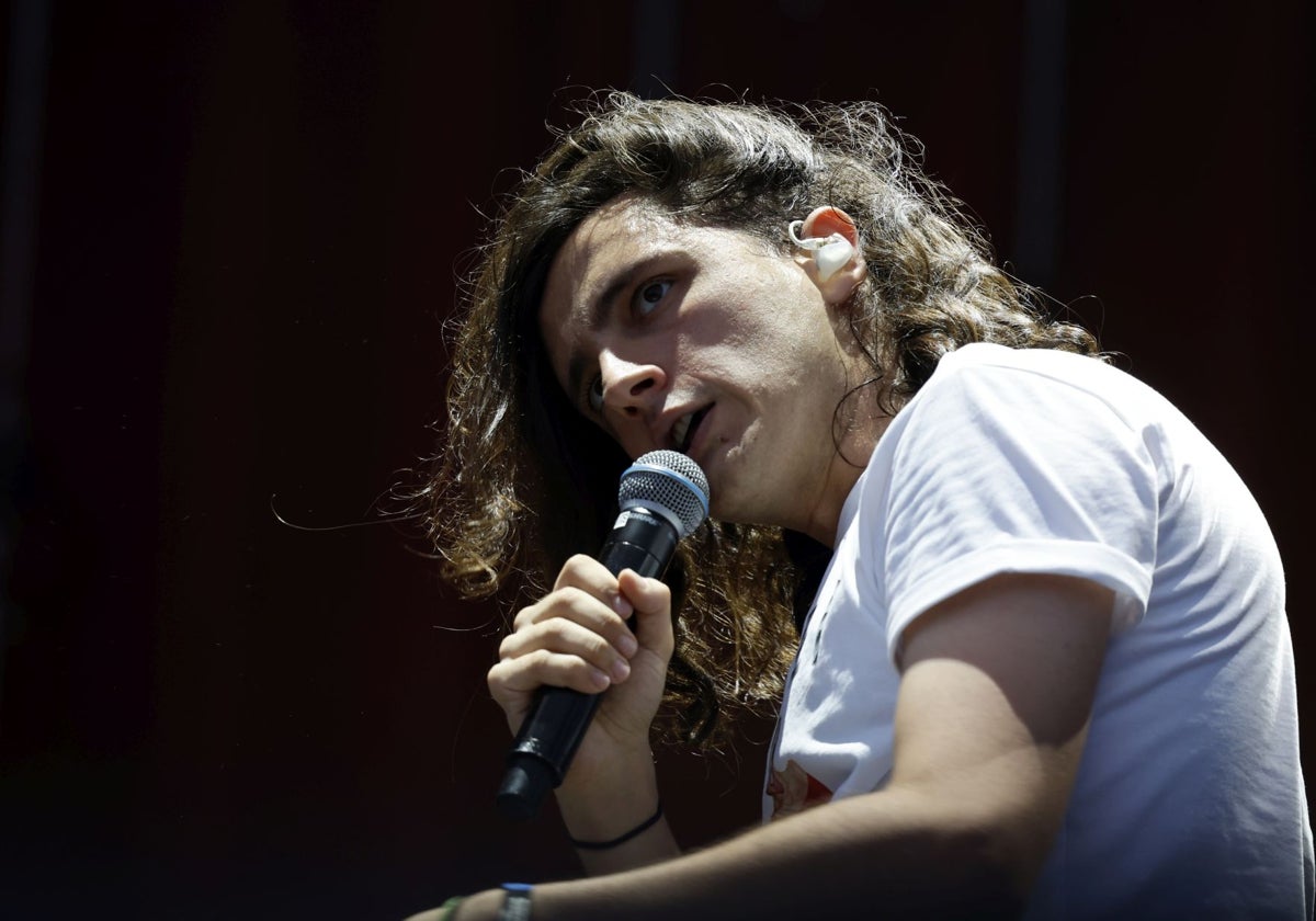 Cantante de Arde Bogotá en FIB el verano pasado.