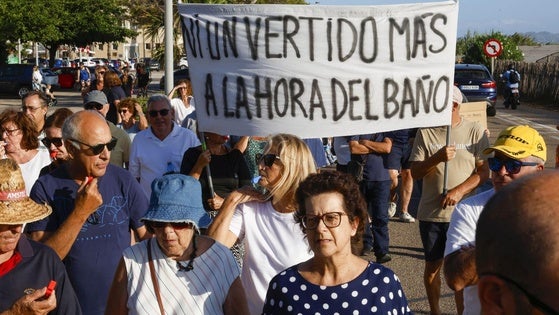 un momento de la manifestación de este viernes.