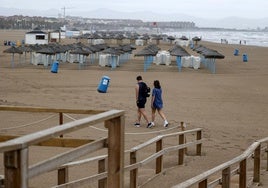 El temporal ha complicado el baño en las playas en los últimos días.
