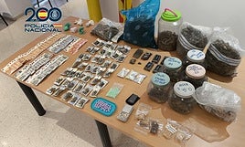 Material hallado en esta vivienda.