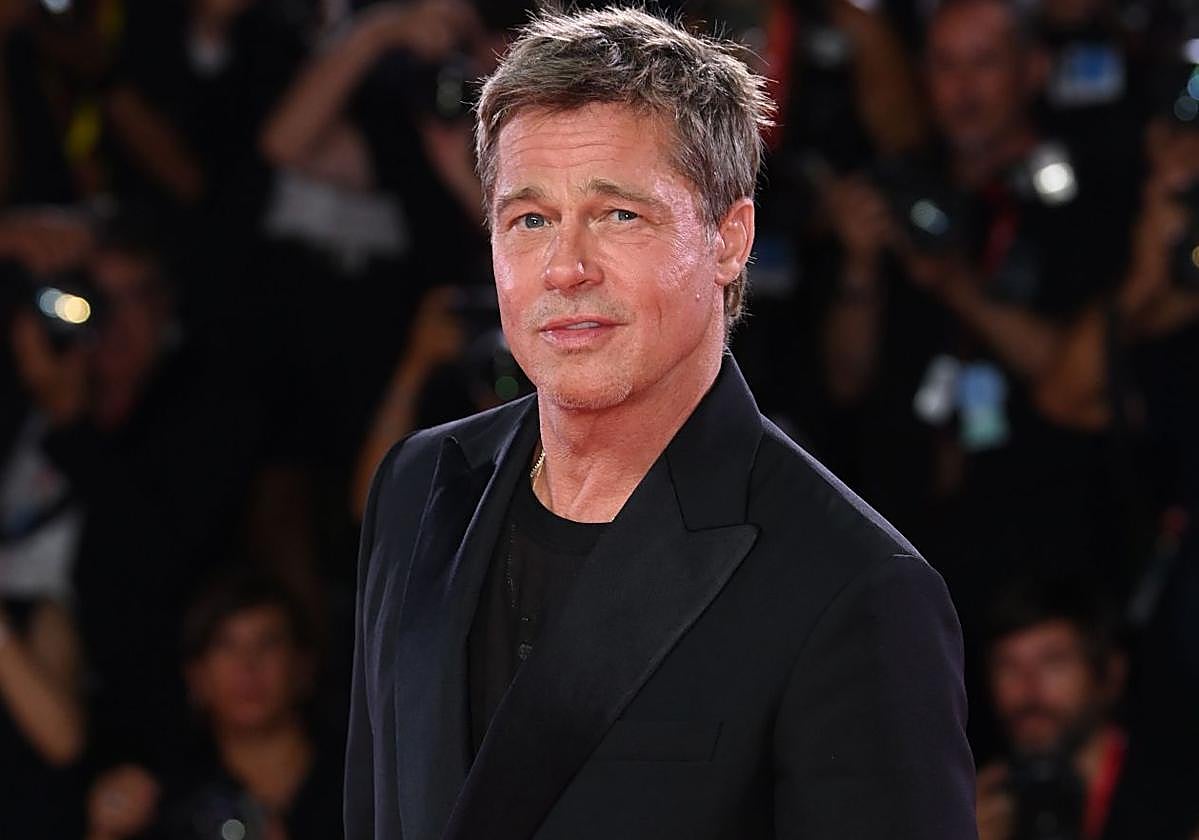 Brad Pitt en la premiere de la película 'Wolfs'