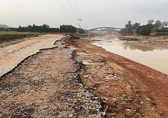 El barranco de Picassent, a su paso por Alcàsser.