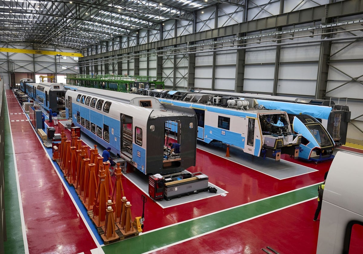 Interior de la planta valenciana de Stadler.