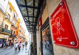 Una vivienda de uso turístico en el centro de Valencia.