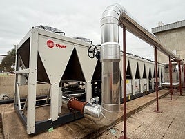Enfriadora en el Hospital de la Ribera de Alzira.