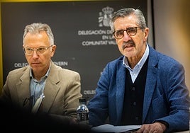 A la derecha, José María Ángel, comisionado del Gobierno para la reconstrucción tras la dana.