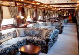 Interior del tren Al Andalus.