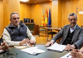 Gan Pampols y José María Ángel en su primera reunión oficial.