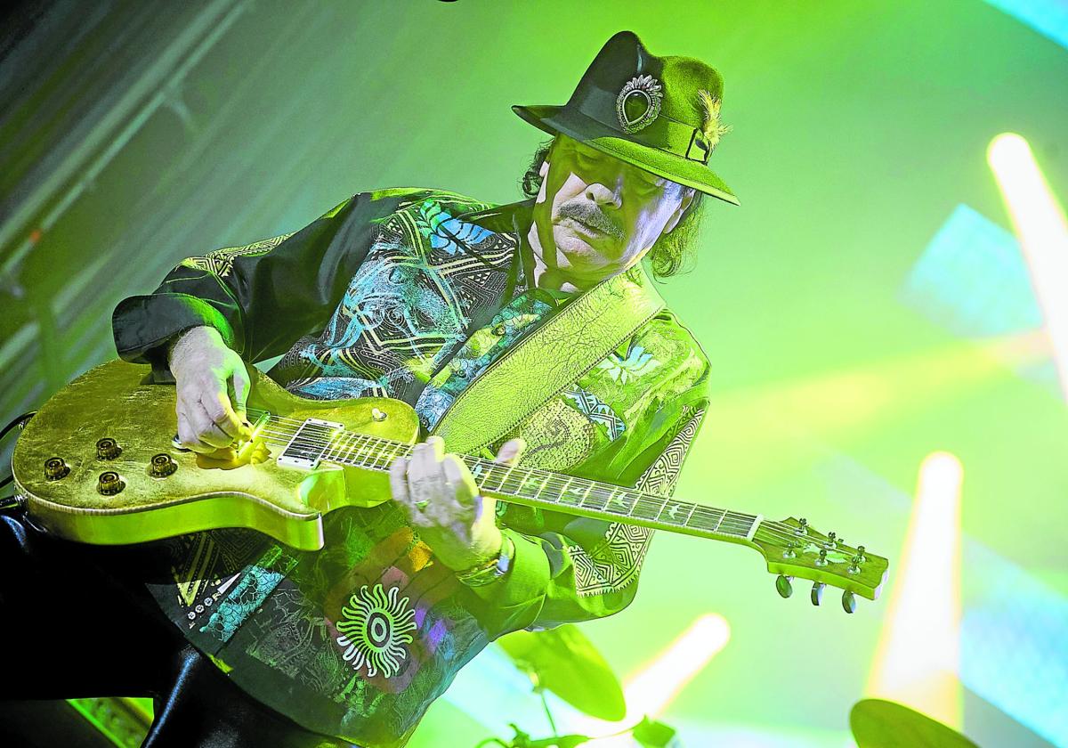 La guitarra de Carlos Santana volvió a sonar este jueves en Valencia.