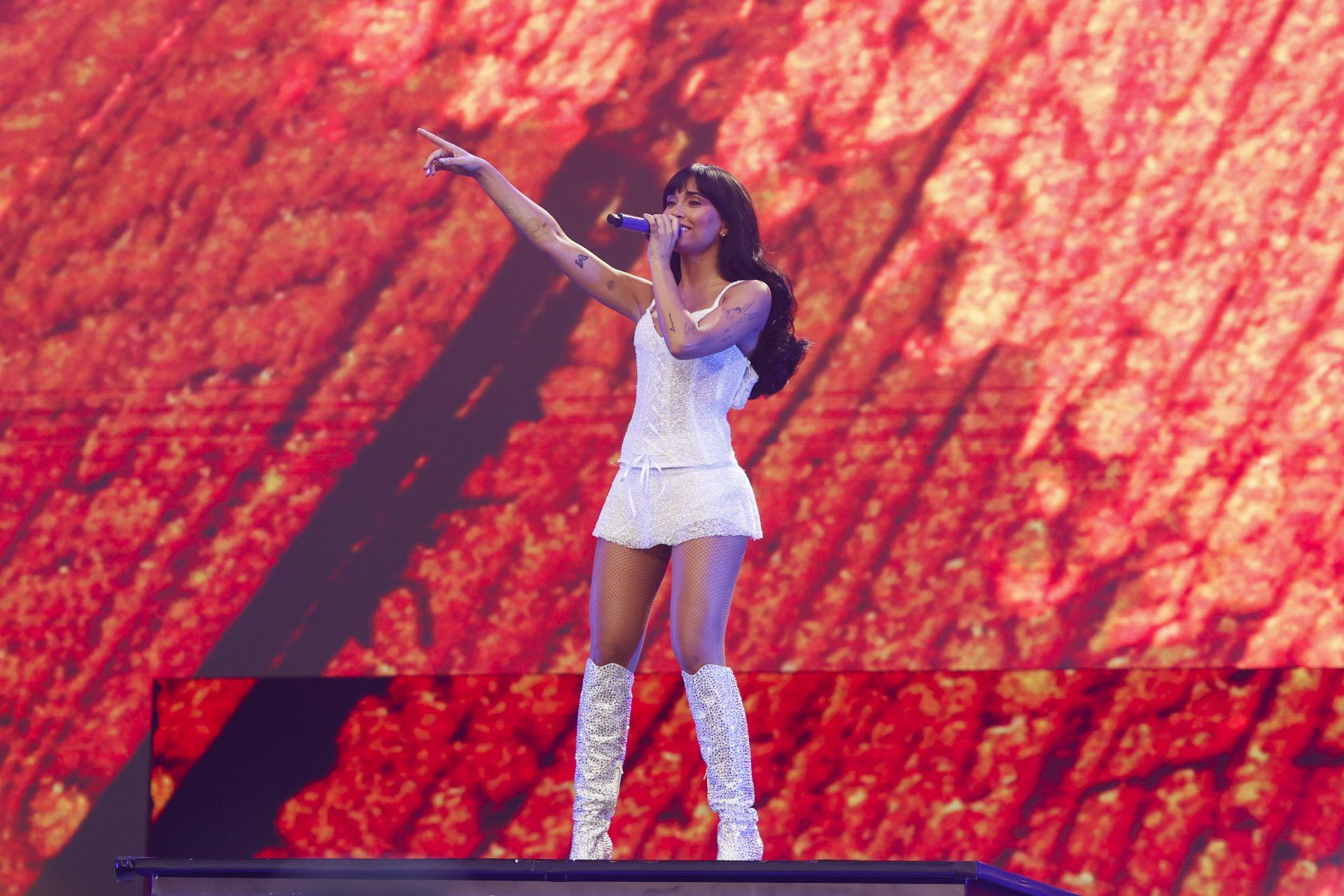 Aitana en el concierto del Estadio Metropolitano