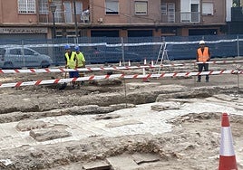 Zona de prensa de la antigua bodega de vino Agustín Albagnac , en la calle Bello del Grao.