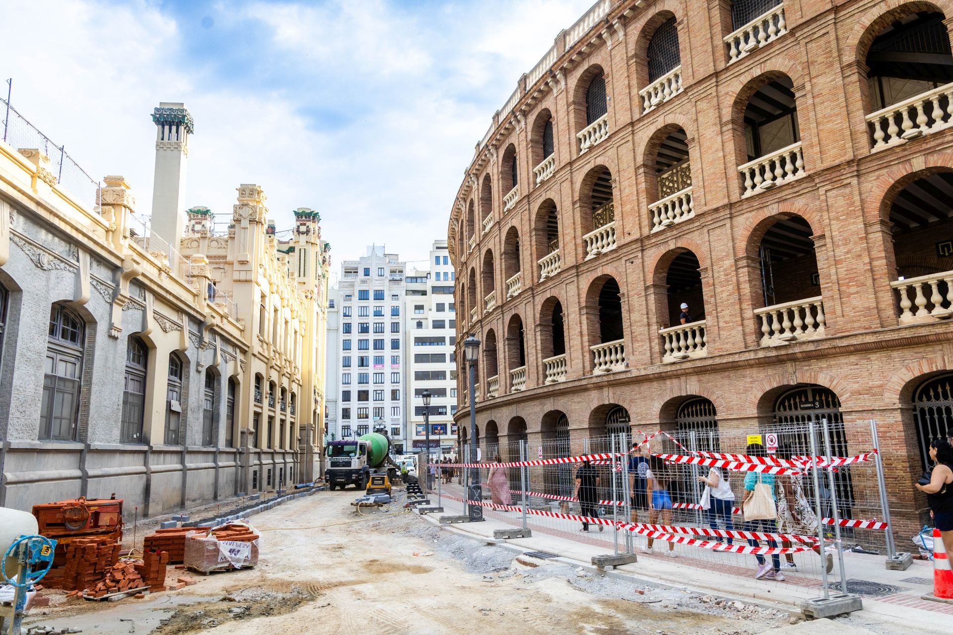 Fotos: Obras entre las estaciones de metro de Xàtiva y Alacant