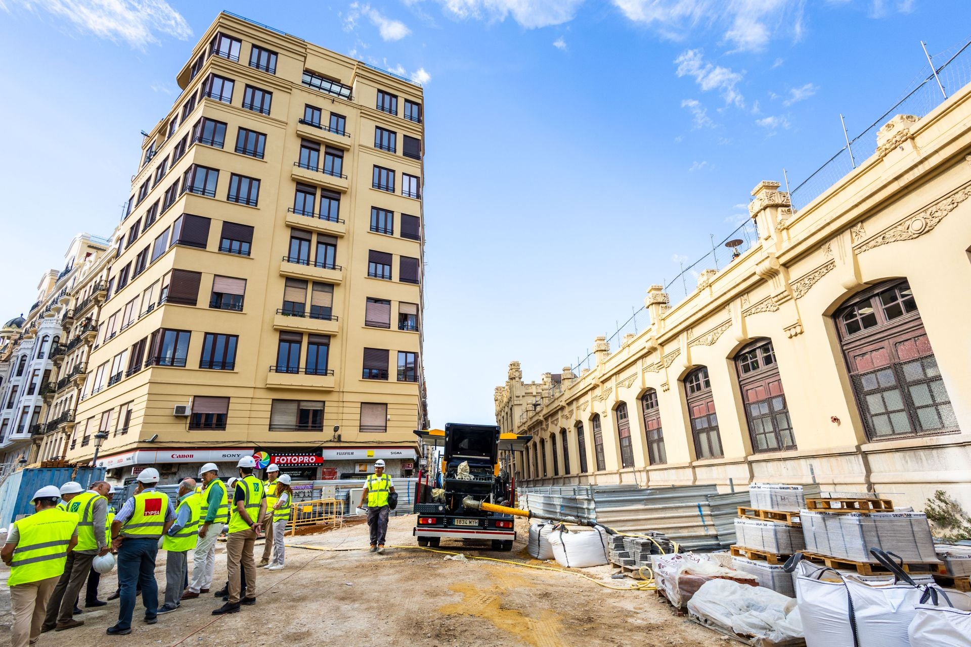 Fotos: Obras entre las estaciones de metro de Xàtiva y Alacant