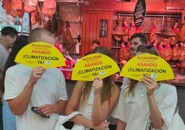 Protesta de este sábado en el Mercado Central