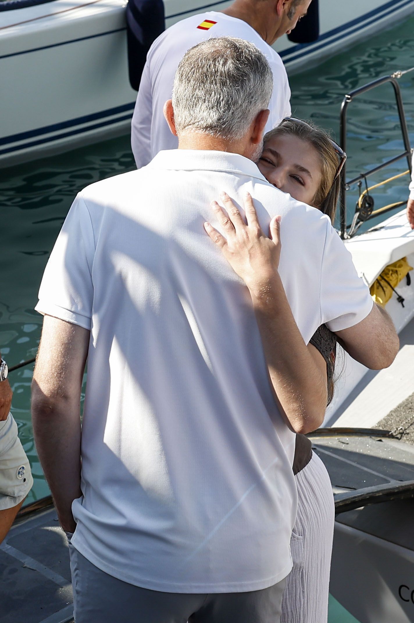 La princesa Leonor acompaña al rey Felipe VI al club náutico de Palma