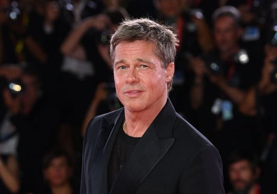 Brad Pitt en la premiere de la película 'Wolfs'