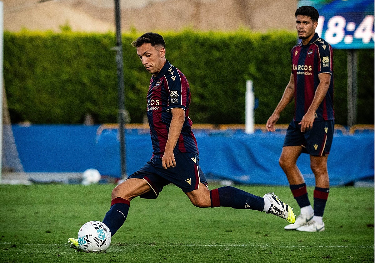 Olasagasti, durante uno de los partidos de pretemporada.