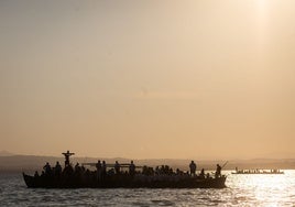 Navegantes en la Albufera.